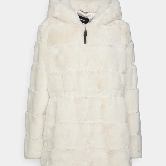 DKNY
FAUX FUR JACKET WITH WAIST AND HOOD - Winter jacket XS - Picture 10 of 13